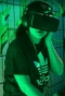 enter wonderland person wearing Oculus Rift headset