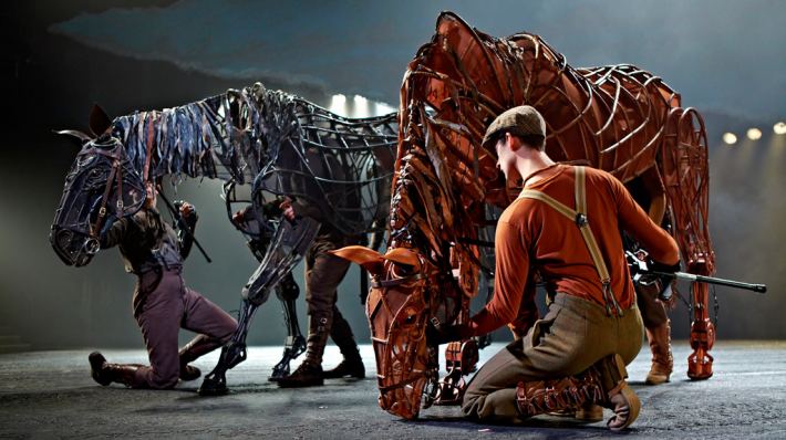 Inside the Horse War Horse puppets and puppeteers